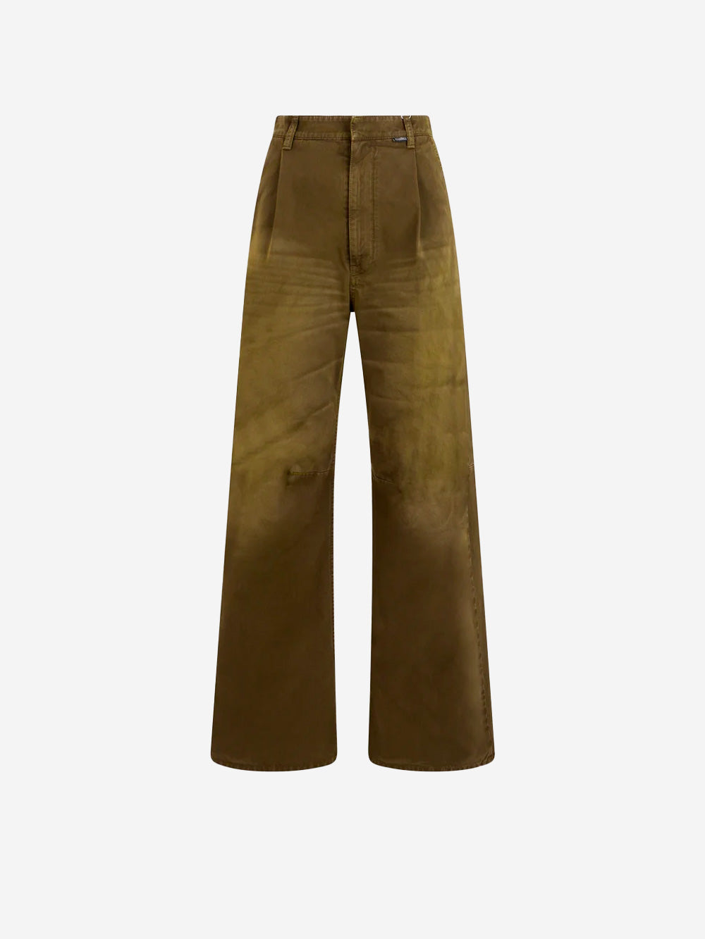 MM6 MAISON MARGIELA Jeans a gamba ampia verdi effetto lived in Verde Urbanstaroma
