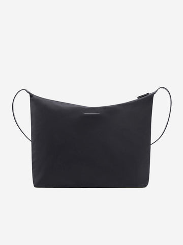 MM6 MAISON MARGIELA Borsa a Tracolla in Twill di Nylon Nero con patch Numeric Nero