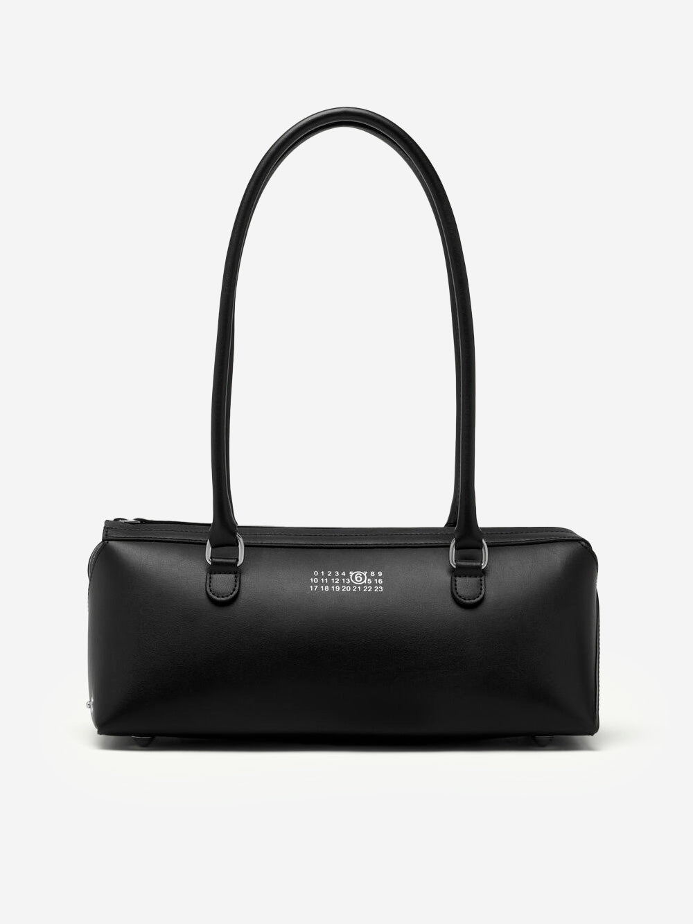 MM6 MAISON MARGIELA Borsa bauletto a spalla piccola in pelle nera Nero Urbanstaroma