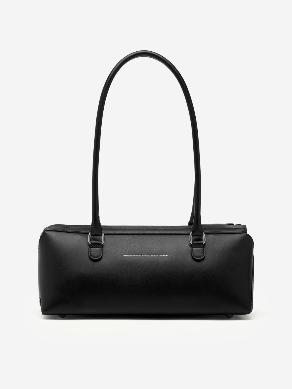 MM6 MAISON MARGIELA Borsa bauletto a spalla piccola in pelle nera Nero Urbanstaroma
