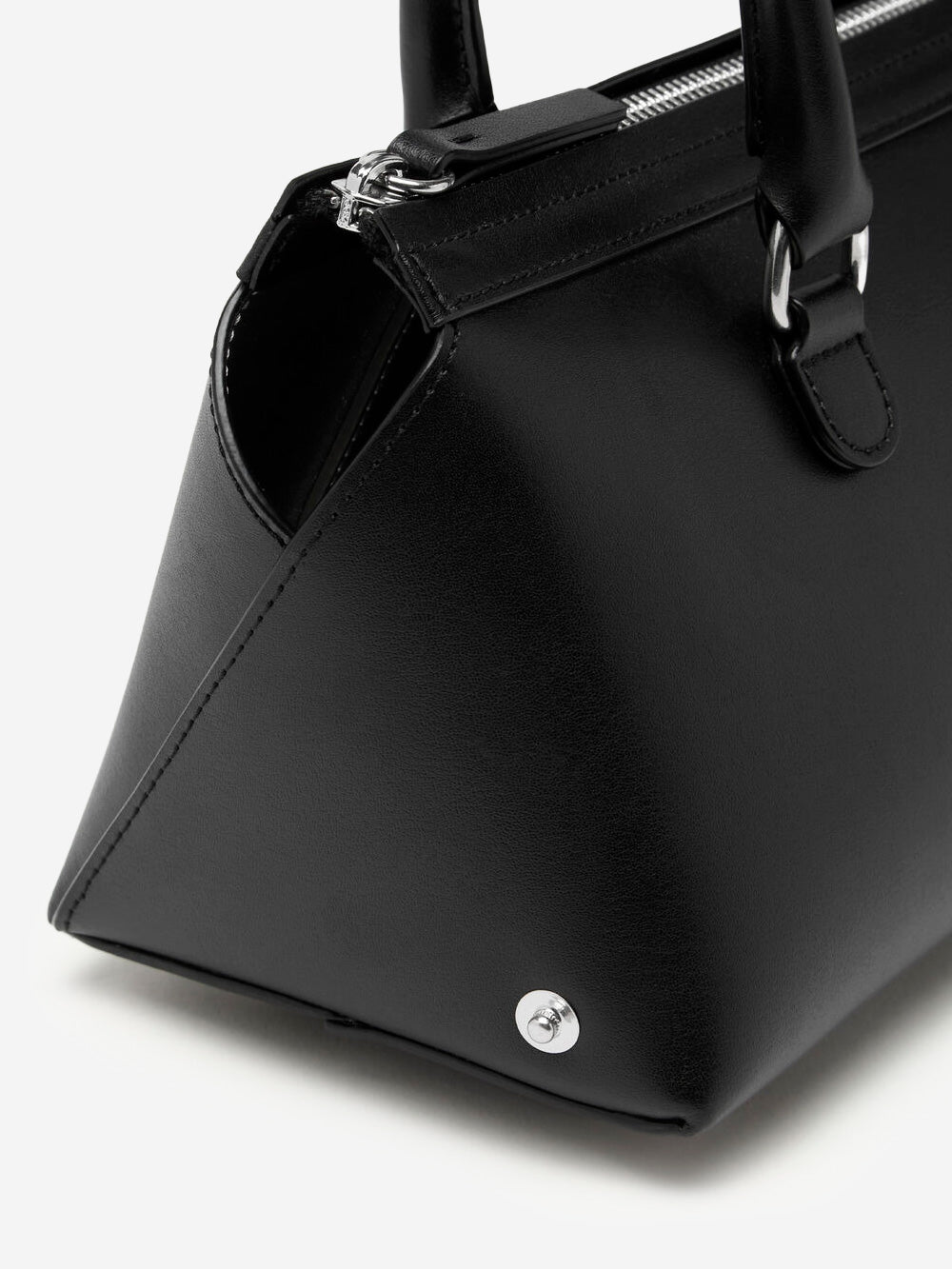 MM6 MAISON MARGIELA Borsa bauletto a spalla piccola in pelle nera Nero Urbanstaroma