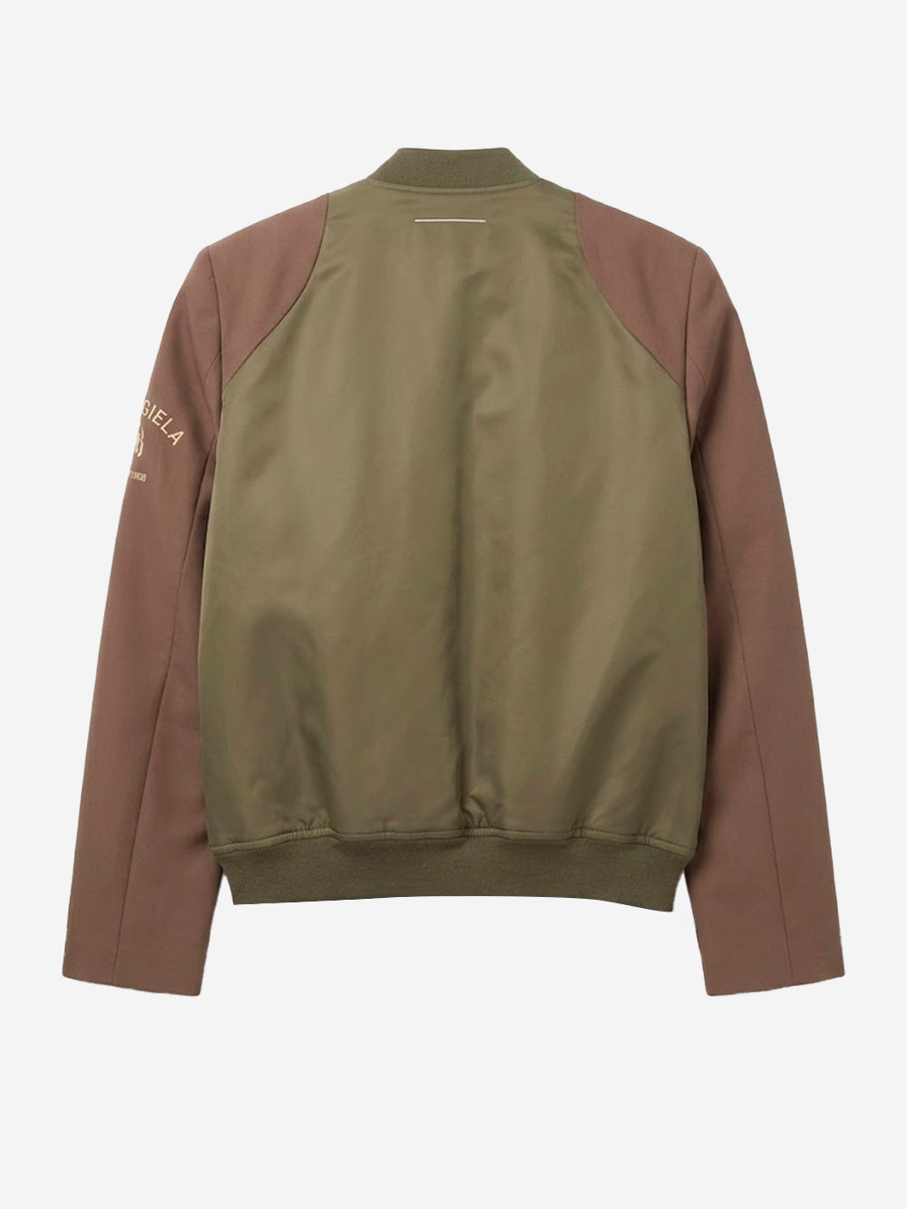 MM6 MAISON MARGIELA Giacca Bomber Mannequin in Nylon e Lana Verde marrone Urbanstaroma
