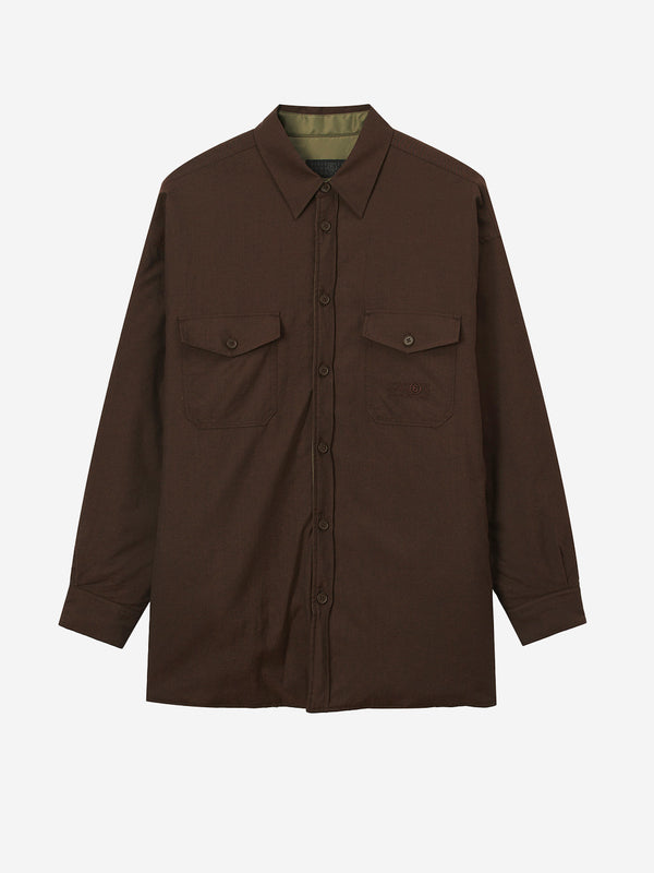 MM6 MAISON MARGIELA Reversible Padded 'Numeric' Logo Shirt