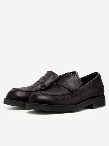 MM6 MAISON MARGIELA Mocassini biker in pelle di vitello nera Nero