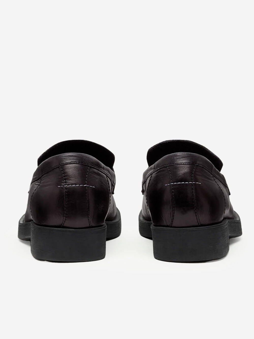 MM6 MAISON MARGIELA Mocassini biker in pelle di vitello nera Nero Urbanstaroma