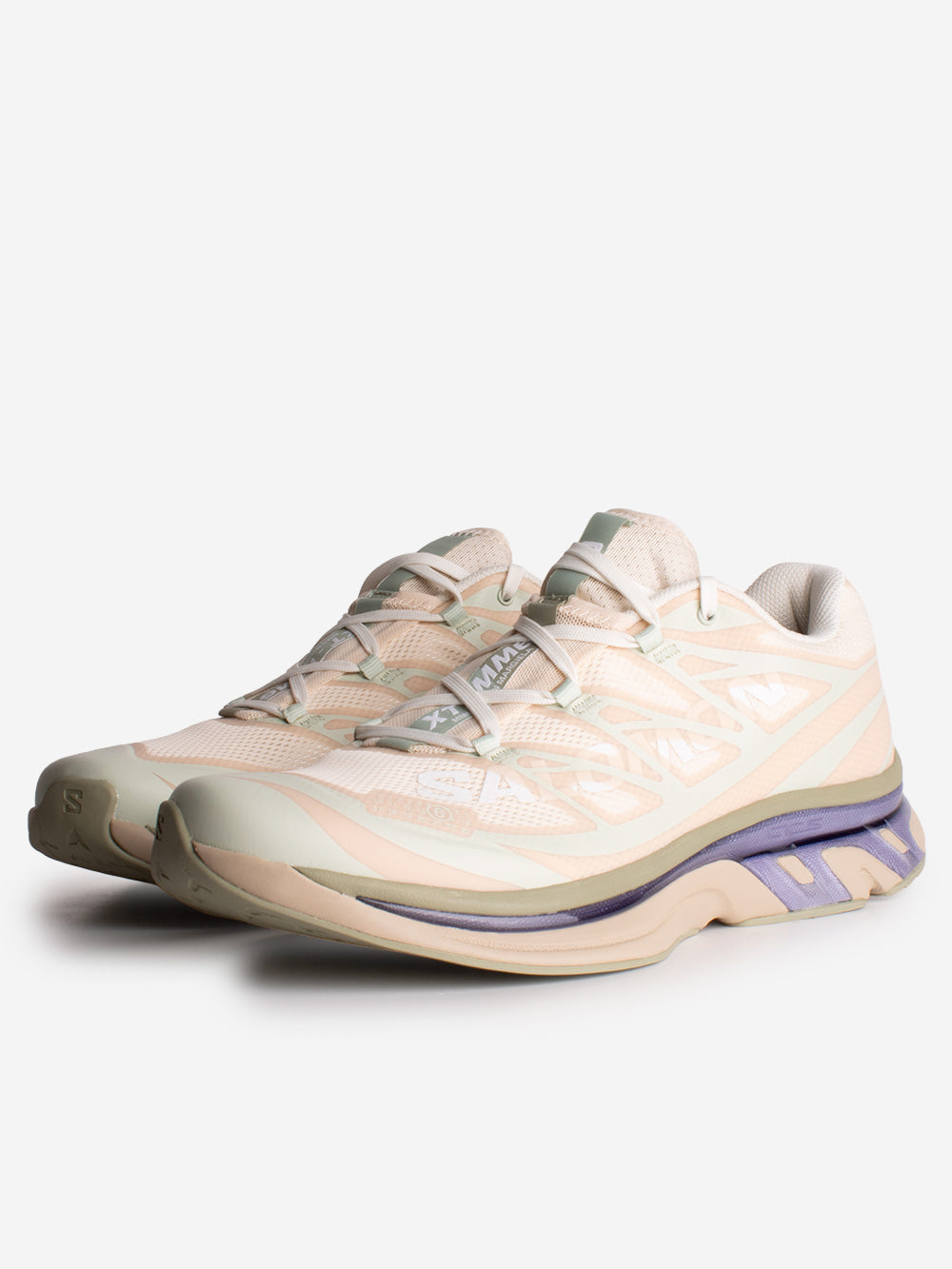 MM6 MAISON MARGIELA x Salomon XT-6 'Tapioca-Sea Foam- Violet Tulip' Avana verde Urbanstaroma