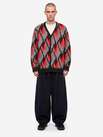 NEEDLES Pantaloni H.D. in lana termoretraibile Navy Blu scuro