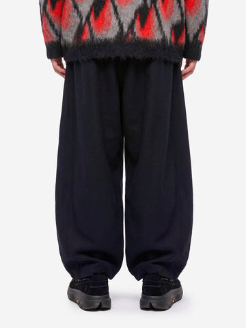 NEEDLES Pantaloni H.D. in lana termoretraibile Navy Blu scuro