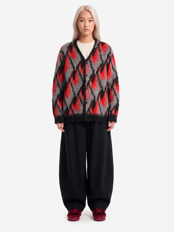 NEEDLES Pantaloni H.D. in lana termoretraibile Navy Blu scuro
