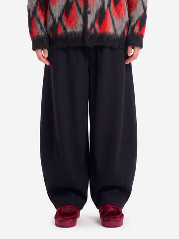 NEEDLES Pantaloni H.D. in lana termoretraibile Navy Blu scuro