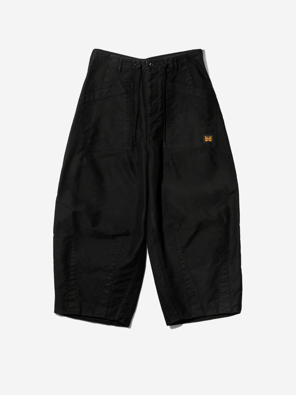 NEEDLES H.D. Pantaloni Utility Moleskin neri Nero Urbanstaroma