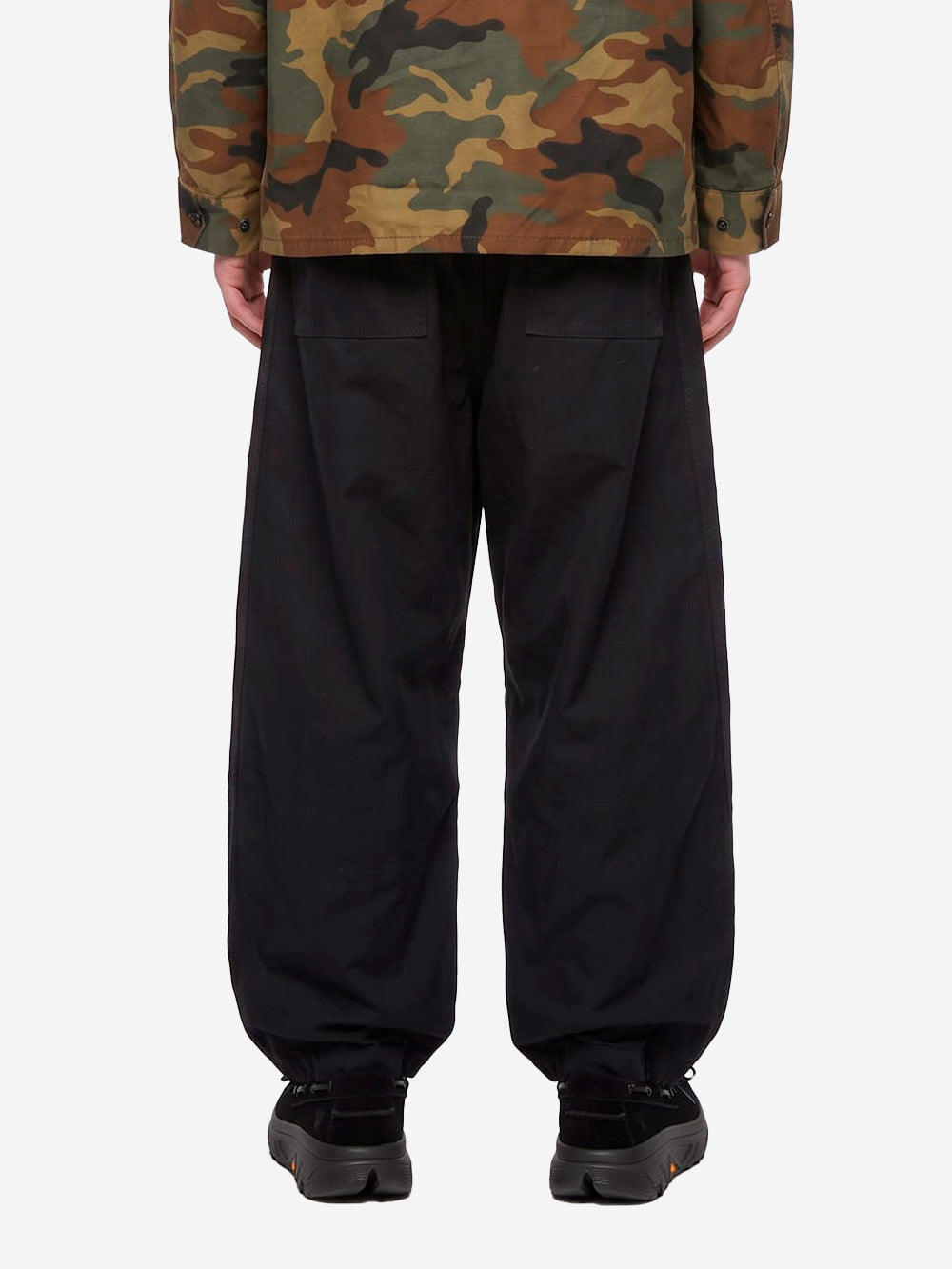 NEEDLES H.D. Pantaloni Utility Moleskin neri Nero Urbanstaroma