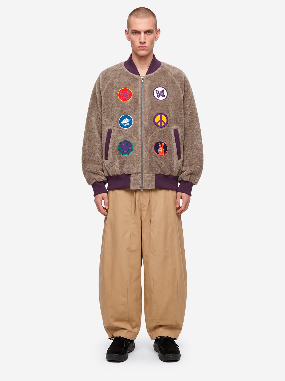 NEEDLES H.D. Pantaloni Military beige Beige Urbanstaroma
