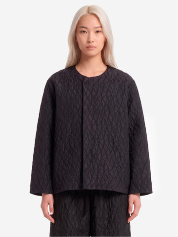 NEEDLES Snap Cardigan Fringe Jacquard Nero