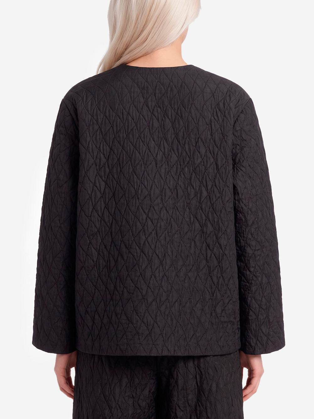 NEEDLES Snap Cardigan Fringe Jacquard Nero Urbanstaroma