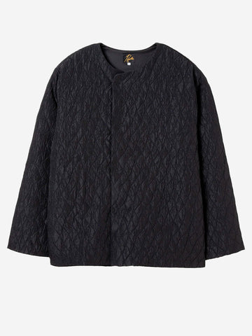NEEDLES Snap Cardigan Fringe Jacquard Nero