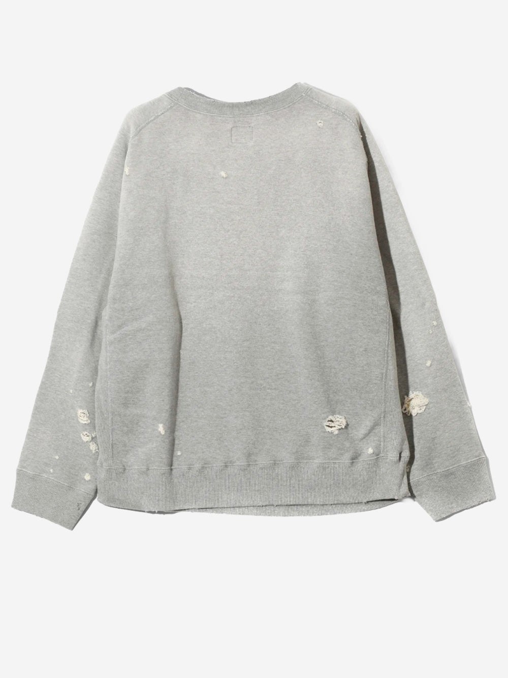 NEEDLES Felpa a girocollo Deconstructed Grigia Grigio Urbanstaroma