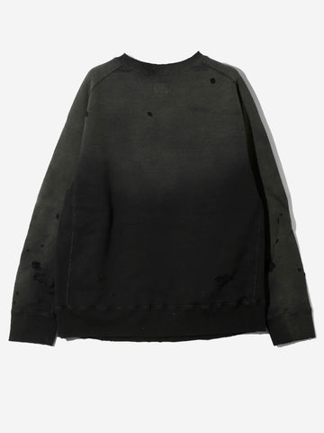 NEEDLES Felpa a girocollo Deconstructed Nera Nero