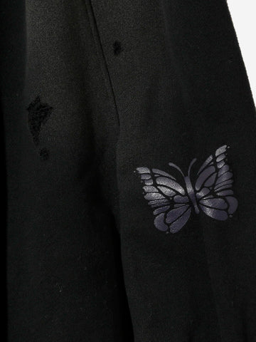 NEEDLES Pantaloni H.D. Deconstructed neri Nero