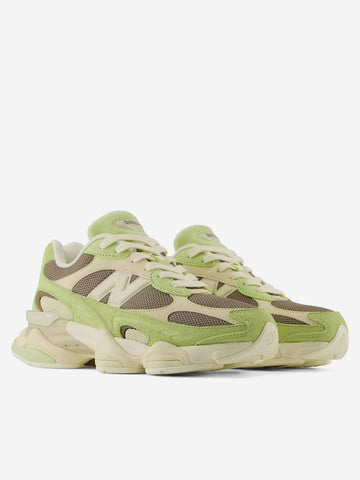 NEW BALANCE 9060 'Dry Lime Thunder Brown' verde