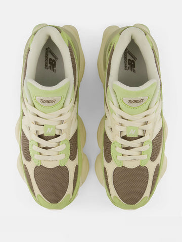 NEW BALANCE 9060 'Dry Lime Thunder Brown' verde
