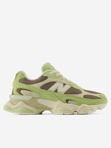 NEW BALANCE 9060 'Dry Lime Thunder Brown' verde