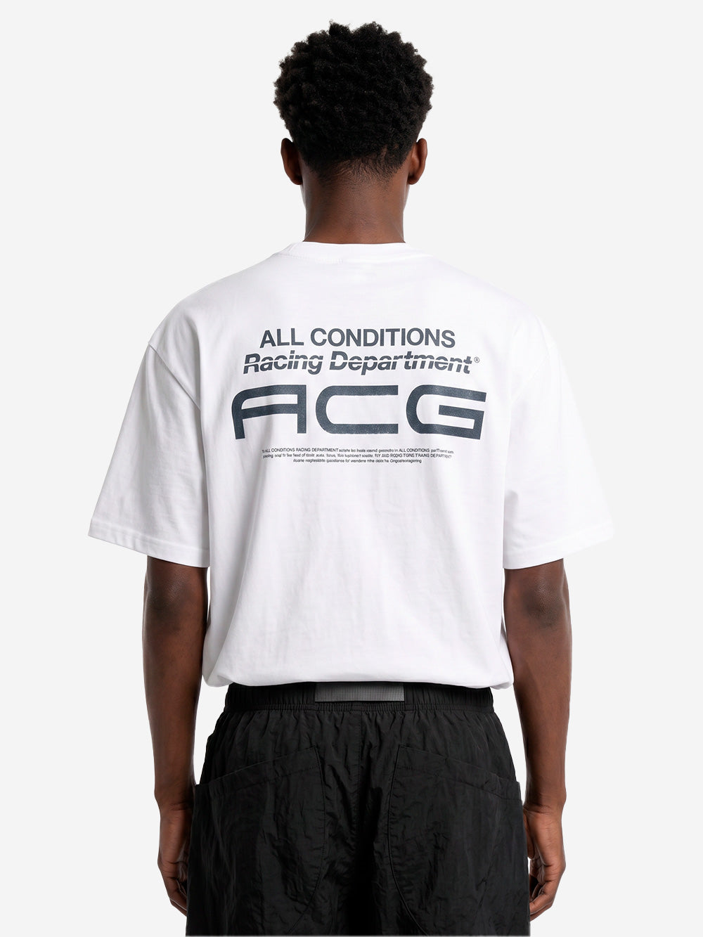 NIKE ACG ACG T-Shirt bianca'Racing Department' Bianco Urbanstaroma