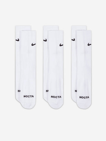NIKE Calze media lunghezza bianche NOCTA x Drake (x3) Bianco