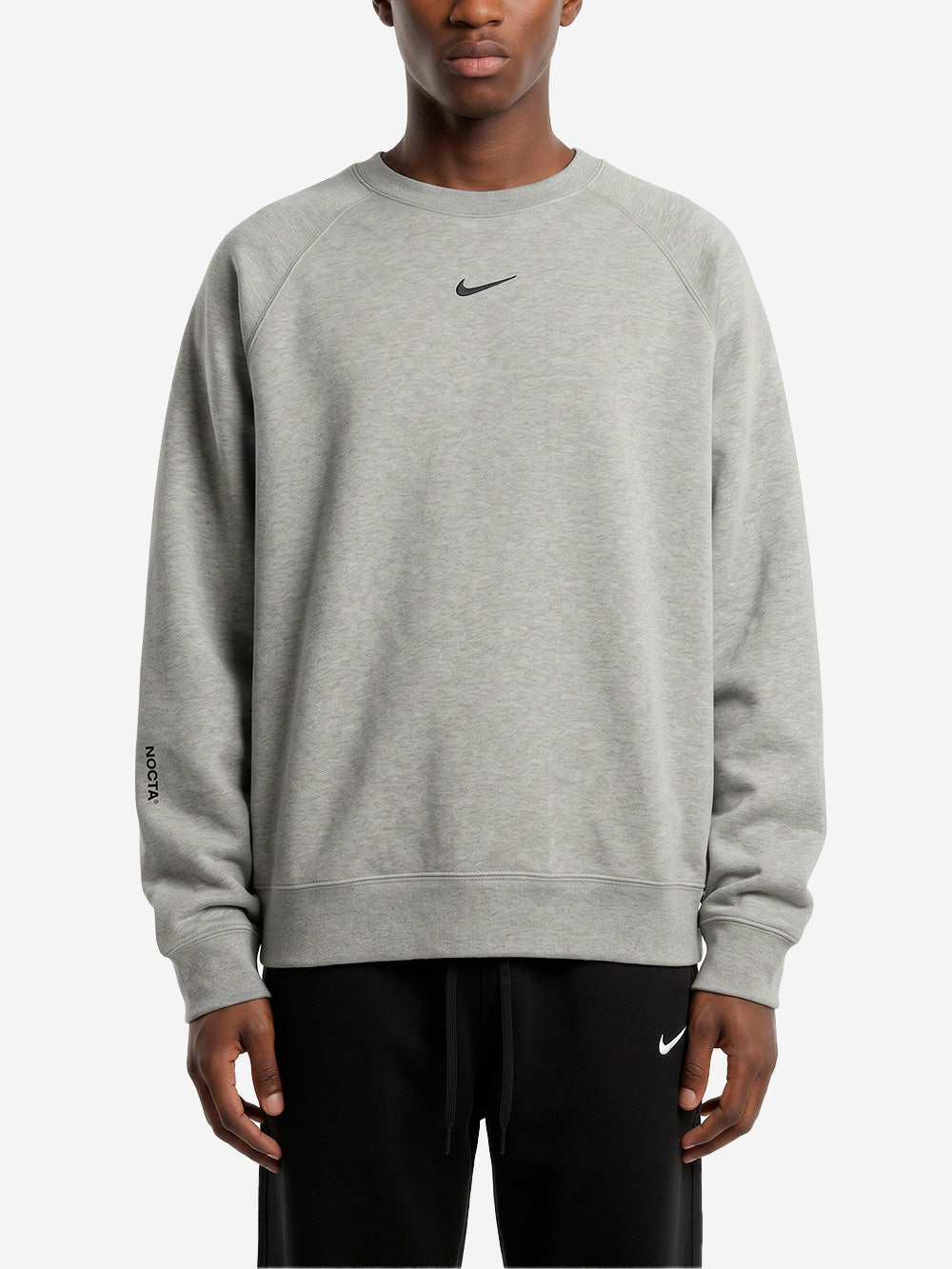 NIKE x Drake NOCTA Felpa girocollo fleece grigia Grigio chiaro Urbanstaroma