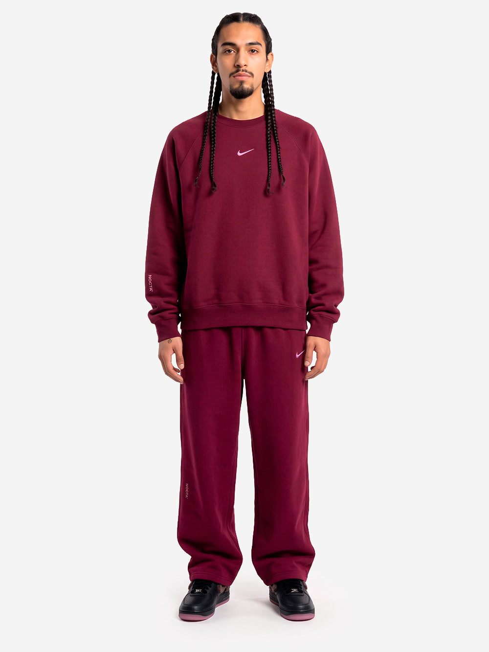 NIKE x Drake pantaloni tuta NOCTA Bordeaux Viola Urbanstaroma