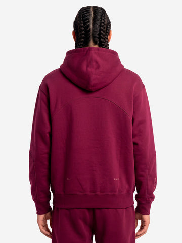 NIKE x Drake NOCTA Felpa bordeaux in fleece con cappuccio Bordeaux
