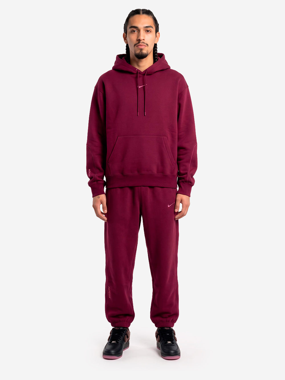 NIKE Pantaloni tuta bordeaux NOCTA in fleece x Drake Viola Urbanstaroma