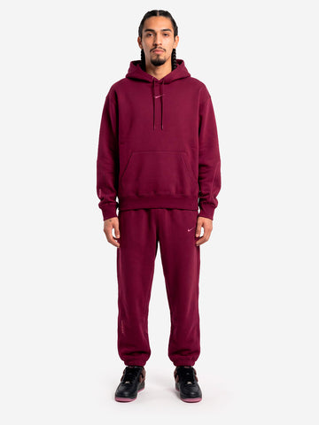 NIKE Pantaloni tuta bordeaux NOCTA in fleece x Drake Viola