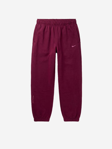 NIKE Pantaloni tuta bordeaux NOCTA in fleece x Drake Viola