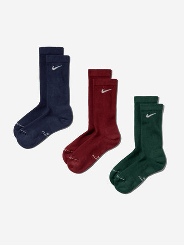 NIKE Calze di media lunghezza Everyday Elevated rosso-blu-verde Multicolor