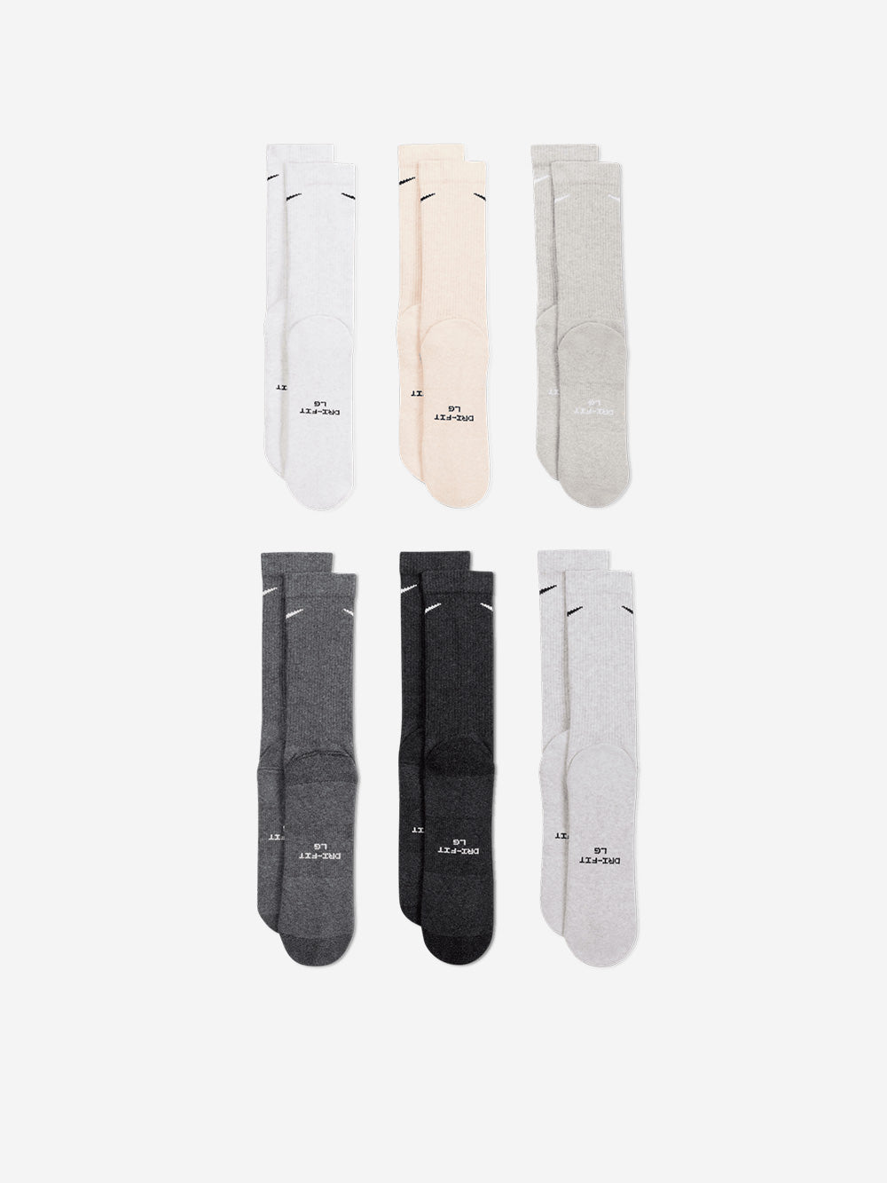 NIKE Calze ammortizzate Everyday multicolor (x6) Multicolor Urbanstaroma