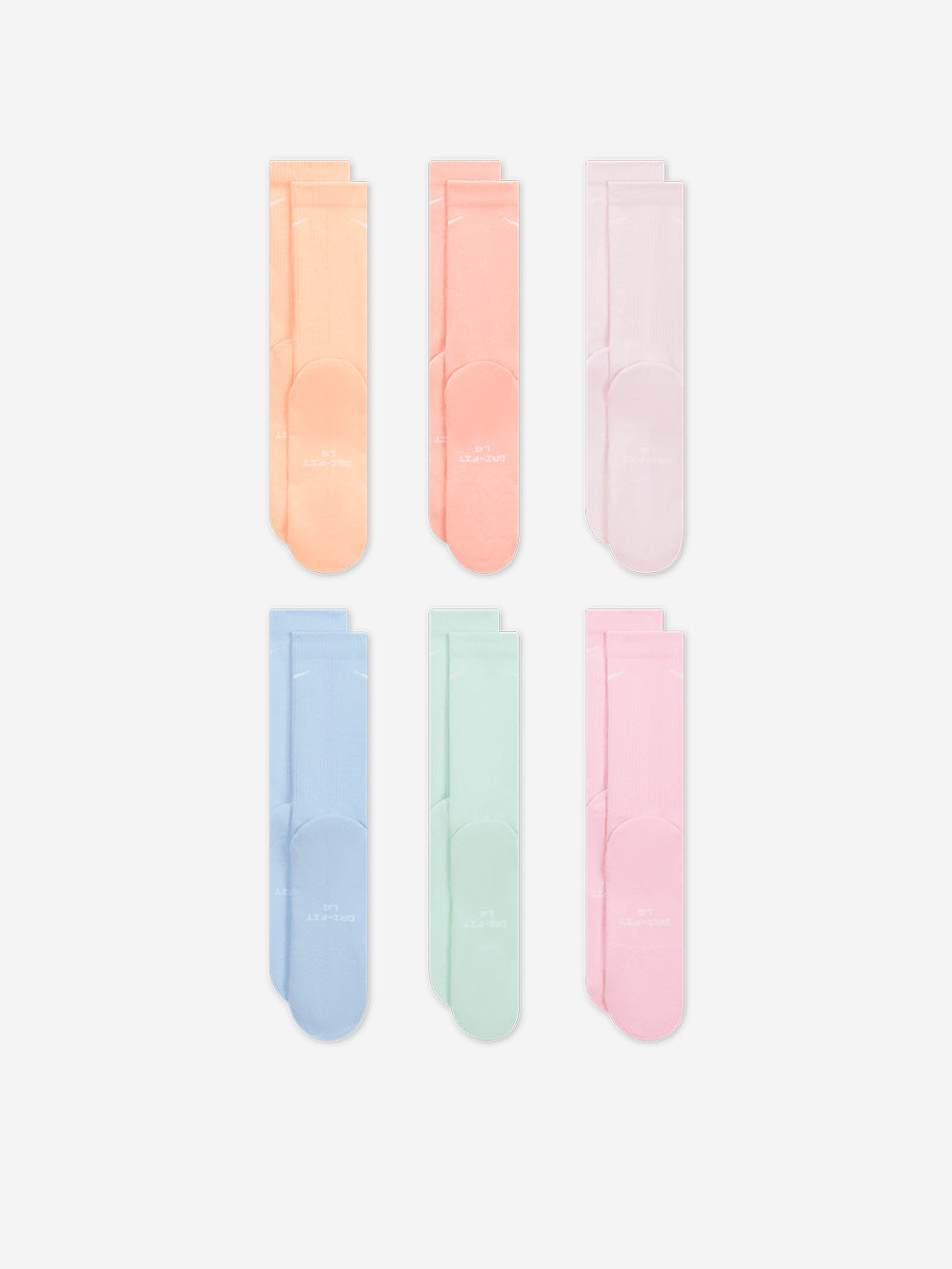 NIKE Calze ammortizzate Everyday pastel multi (x6) Multicolor Urbanstaroma
