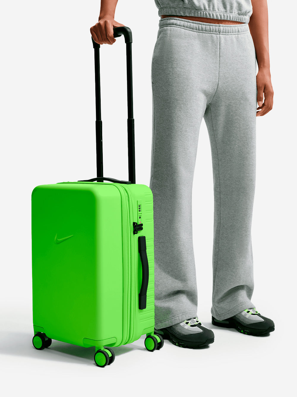 NIKE Valigia rigida verde (52l) Giallo fluo Urbanstaroma