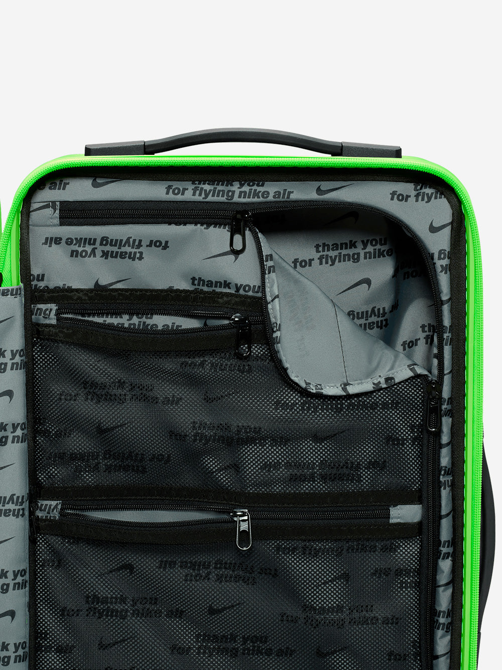 NIKE Valigia rigida verde (52l) Giallo fluo Urbanstaroma