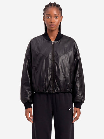 NIKE W Bomber ThermaFit in pelle sintetica nero Nero