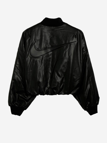 NIKE W Bomber ThermaFit in pelle sintetica nero Nero