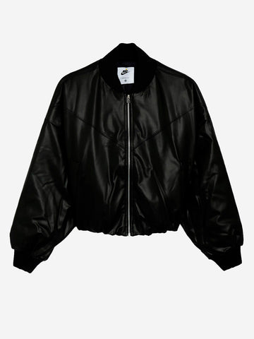 NIKE W Bomber ThermaFit in pelle sintetica nero Nero