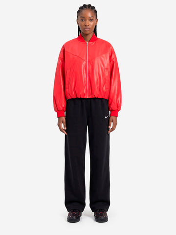 NIKE W Bomber ThermaFit in pelle sintetica rosso Rosso