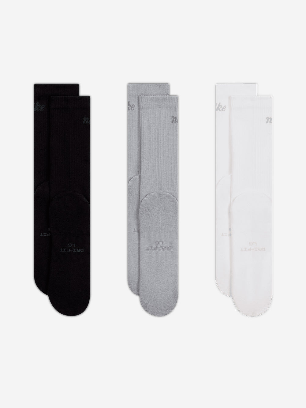 NIKE Calze di media lunghezza Everyday Elevated nero-grigio-bianco Multicolor Urbanstaroma
