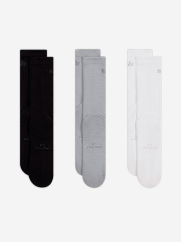NIKE Calze di media lunghezza Everyday Elevated nero-grigio-bianco Multicolor