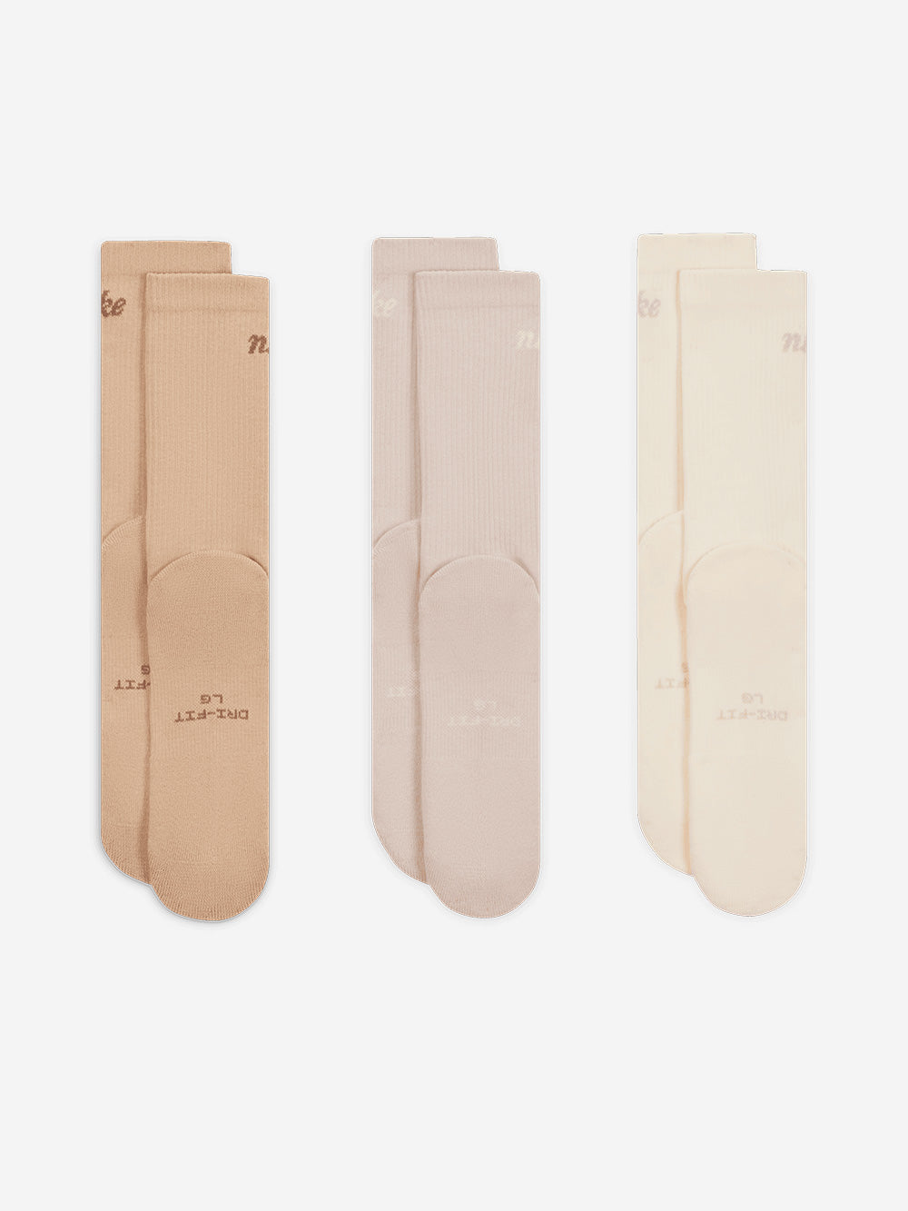 NIKE Calze di media lunghezza Everyday Elevated beige (x3) Multicolor Urbanstaroma