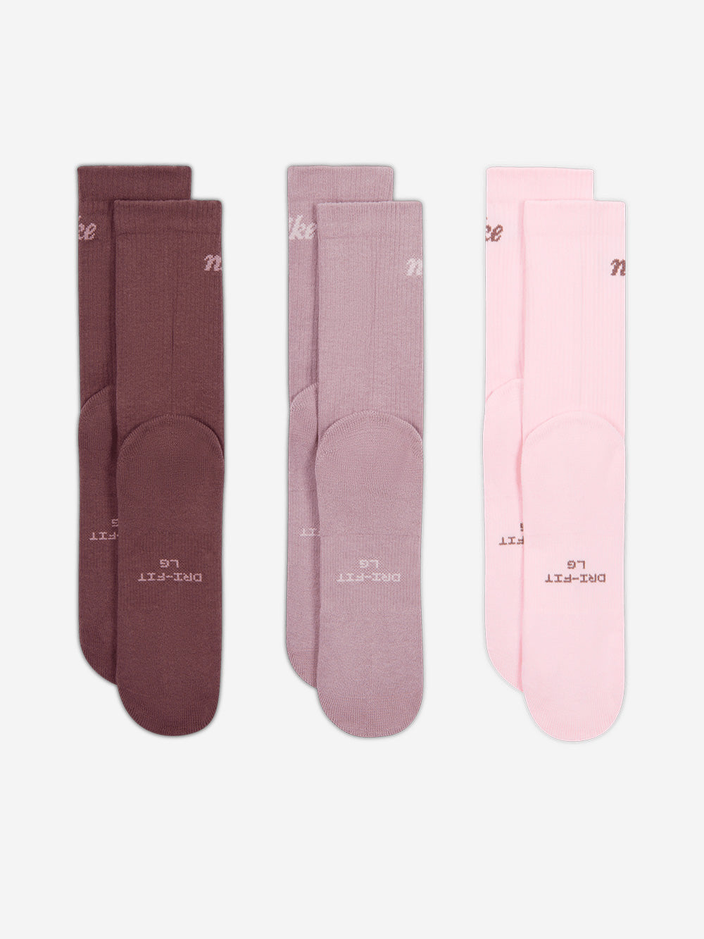 NIKE Calze di media lunghezza Everyday Elevated rosa-lilla-burgundy Multicolor Urbanstaroma
