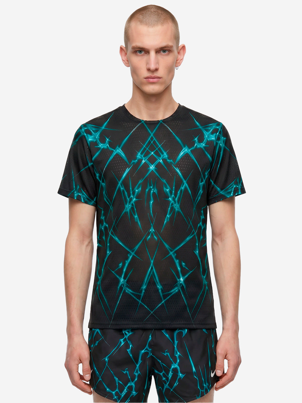 NIKE T-shirt da running AeroSwift Dri-FIT ADV con stampa Nero Urbanstaroma