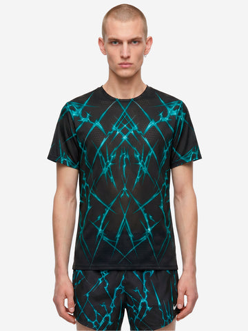 NIKE T-shirt da running AeroSwift Dri-FIT ADV con stampa Nero