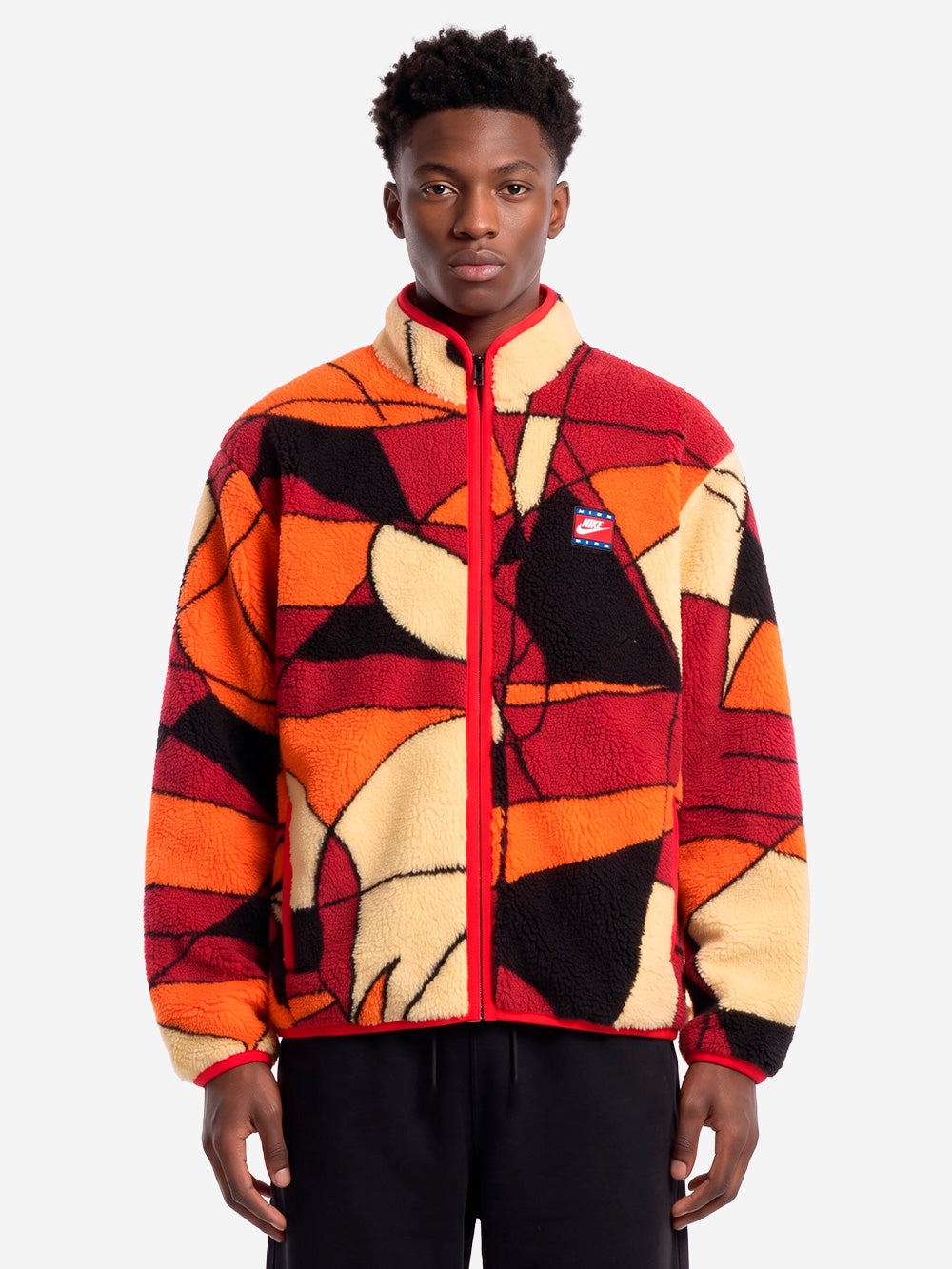 NIKE Club Winter giacca in pile con grafica Rosso Urbanstaroma